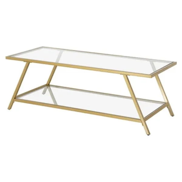 Hitit Dekorasyon Sheila Gold Metal Orta Sehpa - Görsel 5