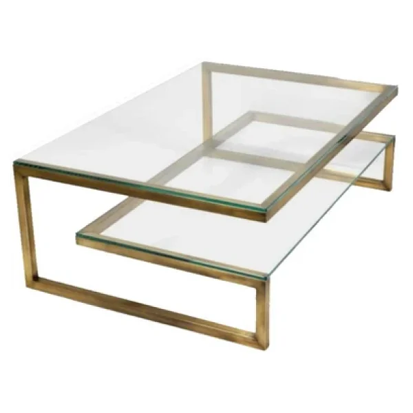 Hitit Dekorasyon Gonca Gold Metal Orta Sehpa Gold - Görsel 3