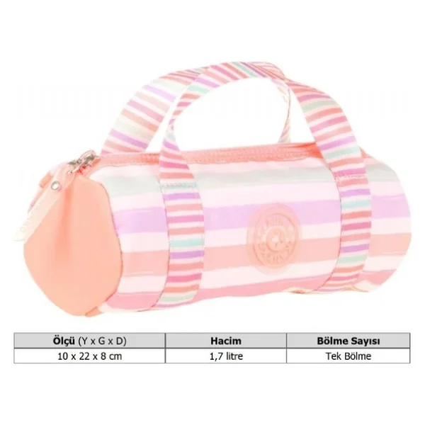 Kaukko K2599 Travel Double Stripe Salmon Kalemlik - Görsel 6