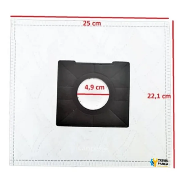 Fantom Uyumlu Canister Dc 2850 Süpürge Toz Torbası 10 Adet - Görsel 2