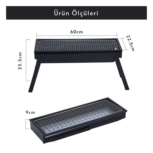 Madfox Cookout Portatif Katlanır Mangal - Görsel 6