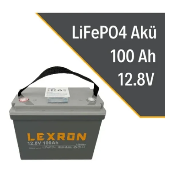 Lexron 100 Ah 12.8 V Lityum Akü - Görsel 4