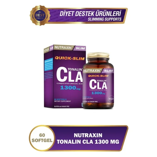 Nutraxin Quick-Slim Tonalin Cla 1300 Mg 60 Kapsül - Görsel 7