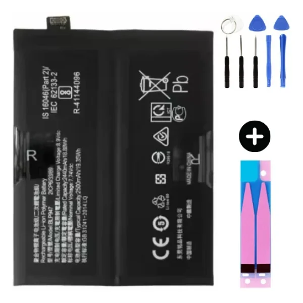 Realme Gt 2 Blp947 Uyumlu A Kalite Batarya Pil + Montaj Seti - Görsel 3