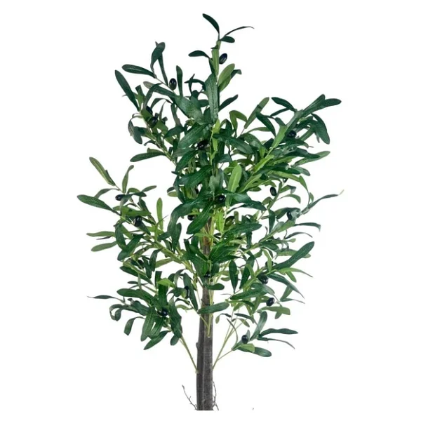 Yapay Zeytin Ağacı 130cm İki Gövdeli Beyaz Küre Saksıda Salex Doğal Gerçek Görünümlü Yapay Ağaç - Görsel 10