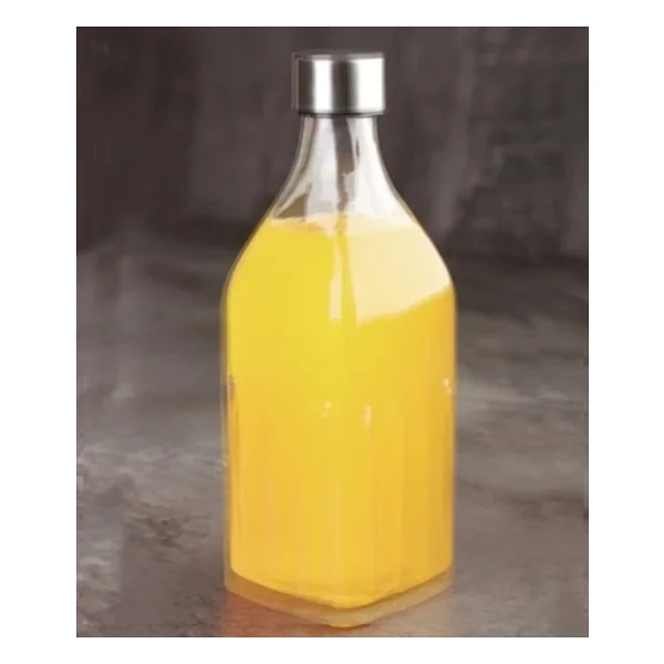 Acar Kare Cam Su Şişesi 1000 Ml - Görsel 3