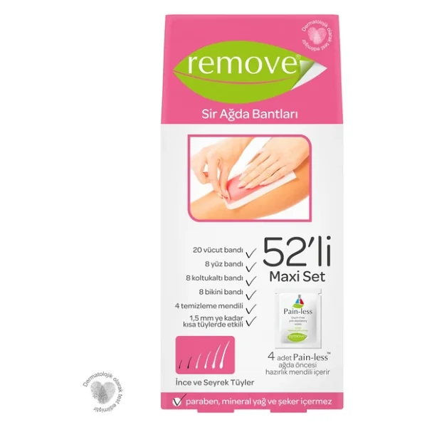 Remove Sir Ağda Bantları 52 Li Set Hassas Ciltler - Görsel 3