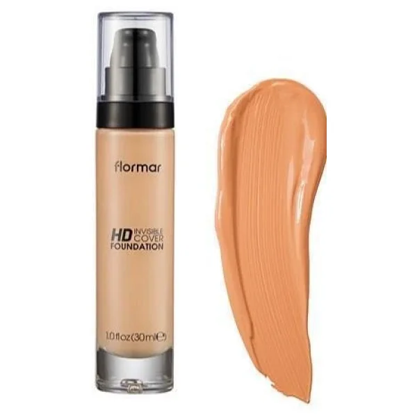Flormar Invisible Cover HD Yarı Parlak Bitişli Spf 30 090 Golden Natural 30 Ml Likit Fondöten - Görsel 4