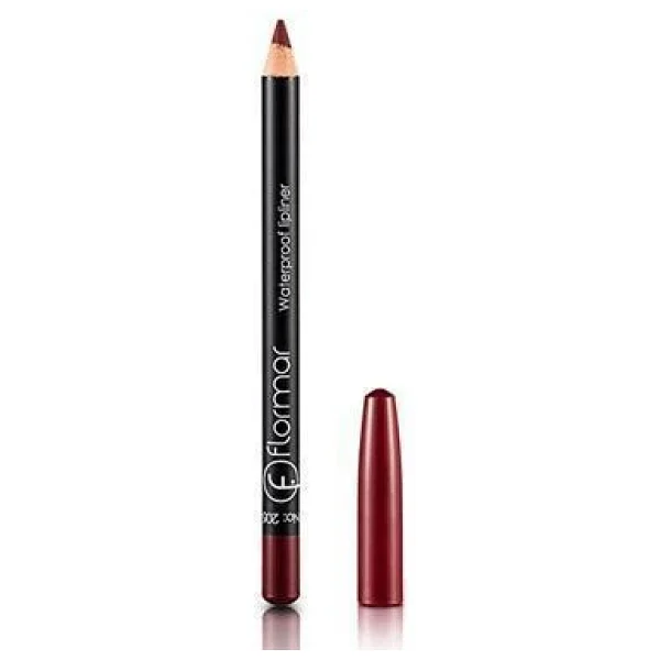 Flormar Waterproof 205 Elegant Bordeaux Dudak Kalemi - Görsel 3