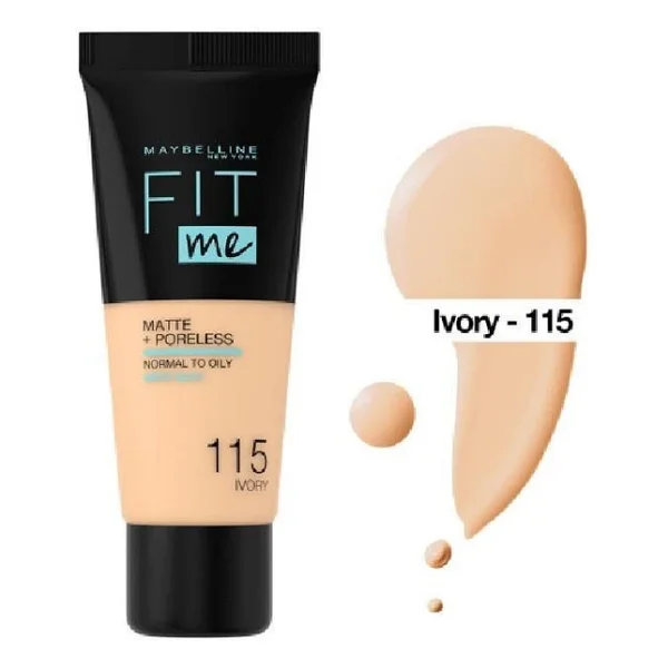 Maybelline Fit Me Matte + Poreless 115 Ivory 30 Ml Likit Fondöten - Görsel 5