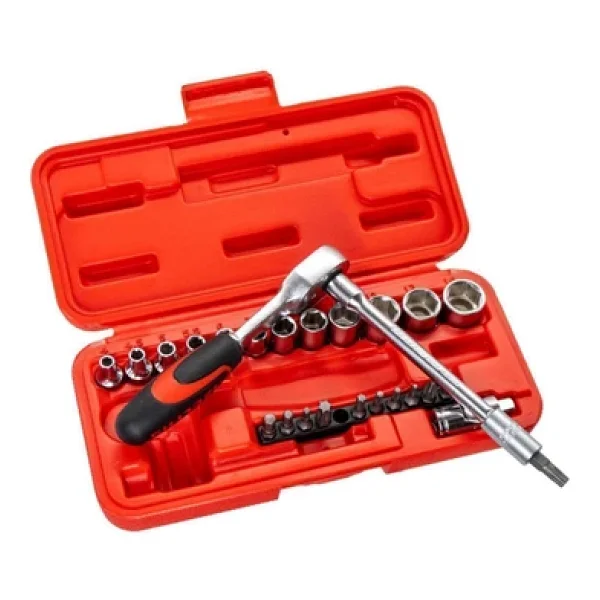 İzeltaş 14000005132 1/4'' 27 Parça Altı Köşe Lokma Anahtar Ve Bits Seti - Görsel 6