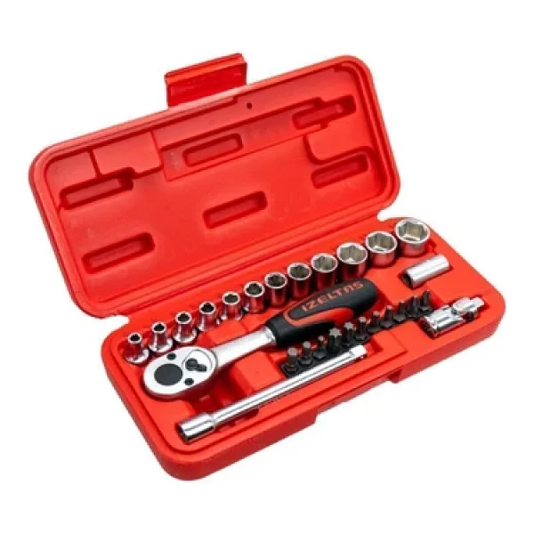 İzeltaş 14000005132 1/4'' 27 Parça Altı Köşe Lokma Anahtar Ve Bits Seti - Görsel 7