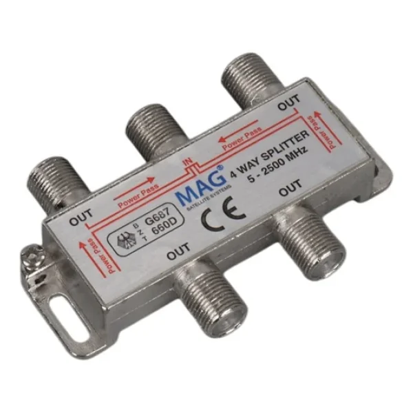 1/4 Splitter 5-2500 MHz Mag - Görsel 2