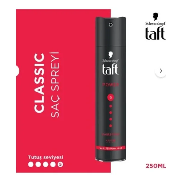 Taft Power Caffeine Mega Güçlü 250 Ml Saç Spreyi - Görsel 6