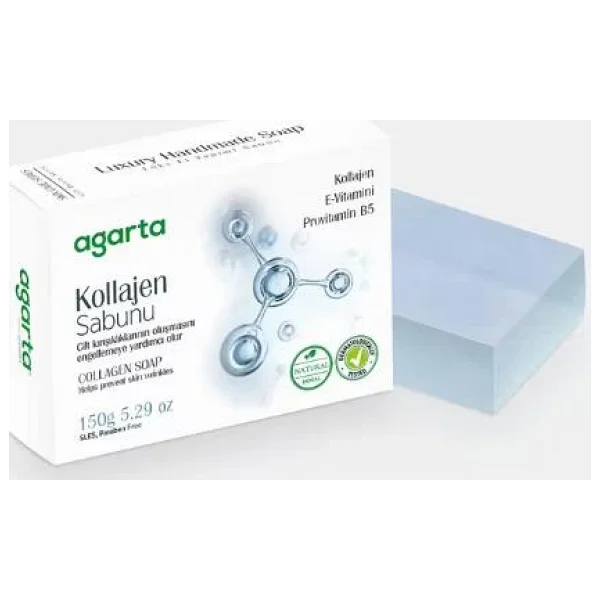 Agarta Doğal Cilt Bakım Sabunu 150 Gr Kollajen - Görsel 5