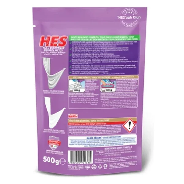 Hes Tül Ve Çamaşır Beyazlatıcı 500 Grx2 - Görsel 3