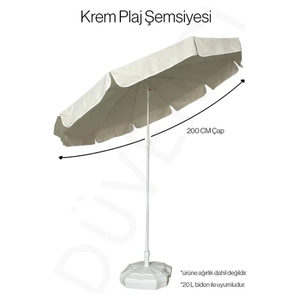 Renkli 200/10 Plaj Şemsiyesi - Görsel 3