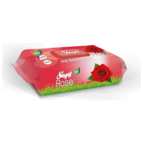 Sleepy Gül Kokulu 90 Yaprak Islak Mendil - Görsel 3