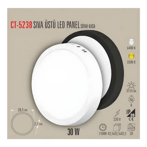 Cata Ct-5238 30 W LED Panel Armatür - Görsel 7