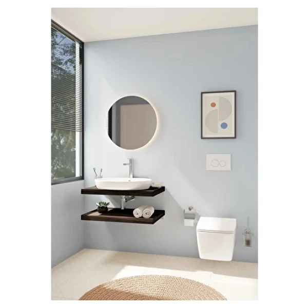 Vitra A44125 Base 400 Duvardan Krom Tuvalet Fırçalığı - Görsel 4