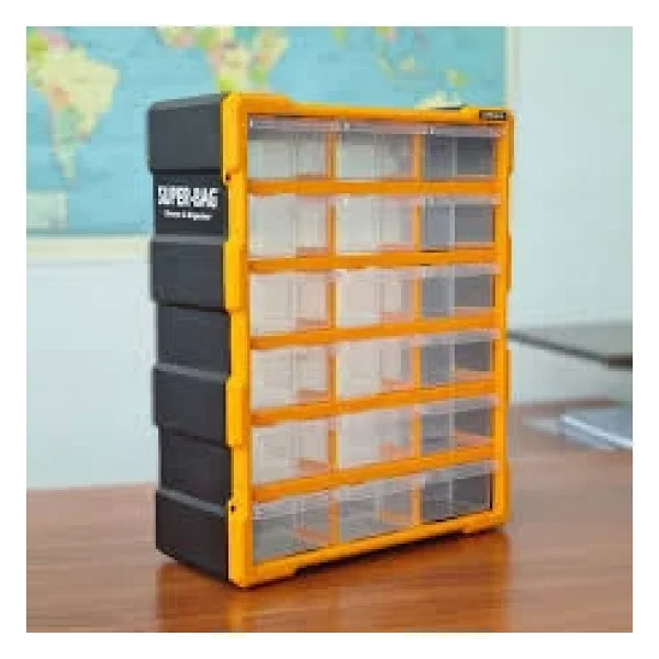 Süper Bag ASR-6002 18'li Mono Blok Çekmeceli Organizer - Görsel 3