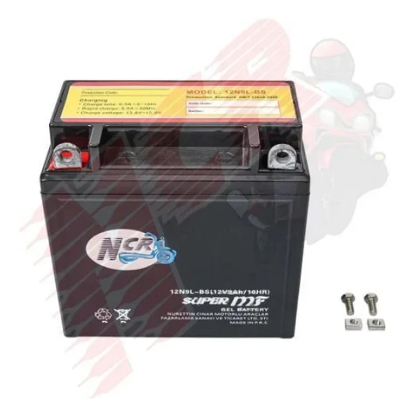 Ncr Akü 12v / 9ah Dik Atv - Rus Motosiklet Aküsü - Görsel 8