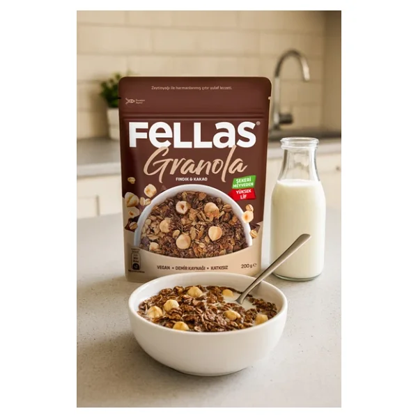 Fellas Fındıklı Ve Kakaolu Granola 200 Gr - Görsel 3