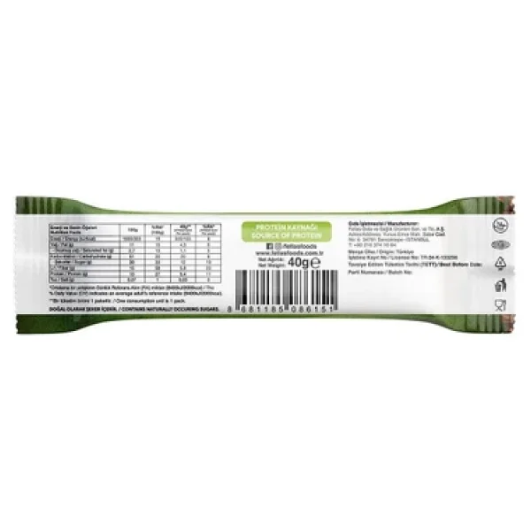 Fellas Nuts 40 Gr 12'li Antep Fıstığı Ve Kakaolu Bar - Görsel 7