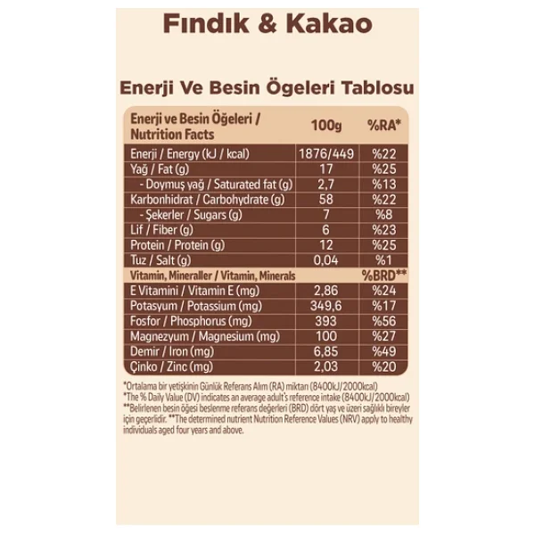 Fellas Fındıklı Ve Kakaolu Granola 200 Gr - Görsel 6