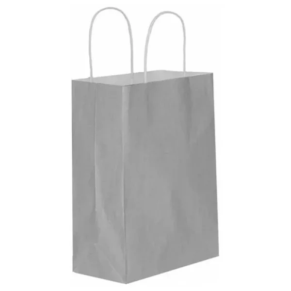 Gümüş Kraft Çanta Büyük Boy 31x12x41 Cm 25 Adet - Görsel 6
