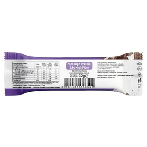 Fellas Duble Kakaolu 32 Gr 12'li Protein Bar - Görsel 5