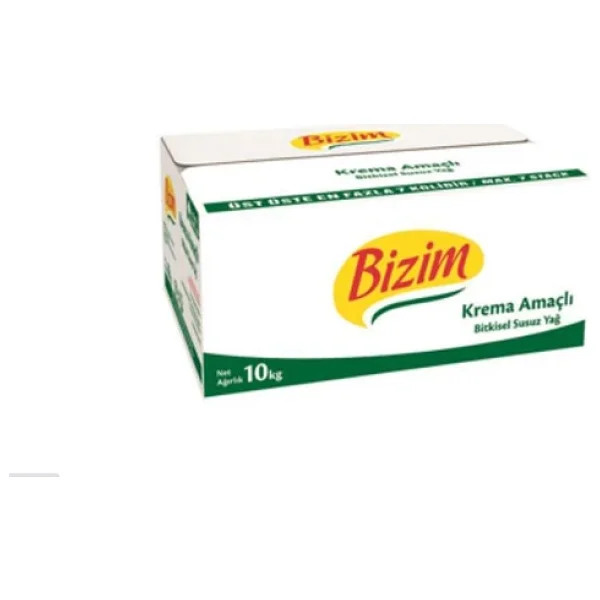 Bizim Krema Amaçlı Bitkisel Susuz Yağ 10 Kg - Görsel 3
