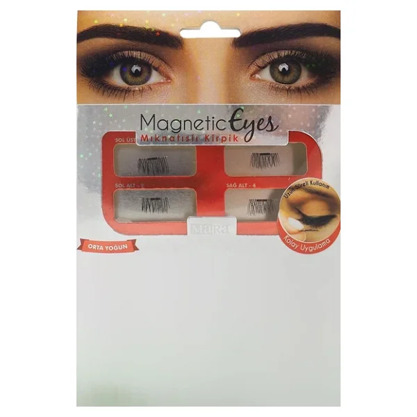 Mara Magnetic Eyes Orta Yoğun Mıknatıslı Kirpik - Görsel 3