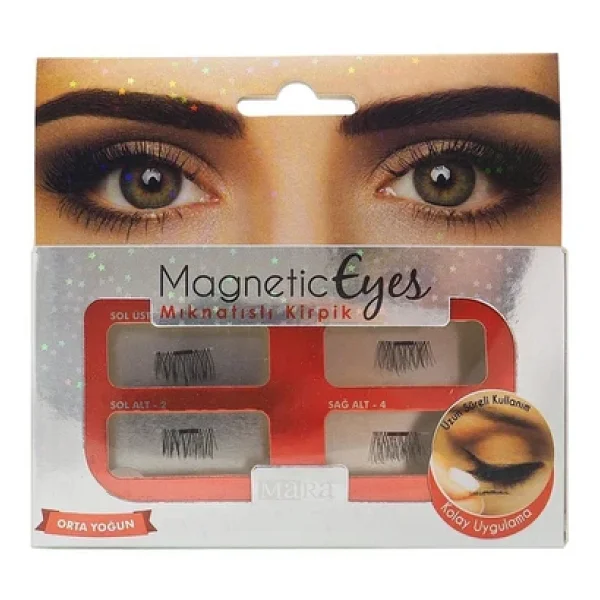 Mara Magnetic Eyes Orta Yoğun Mıknatıslı Kirpik - Görsel 9