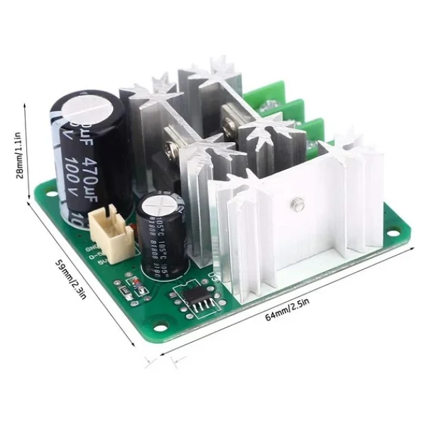 Aek-Tech Ccmhcn Dc Motor Hız Kontrol Cihazı Pwm Plc 6v12v36v60v90v15a - Görsel 6