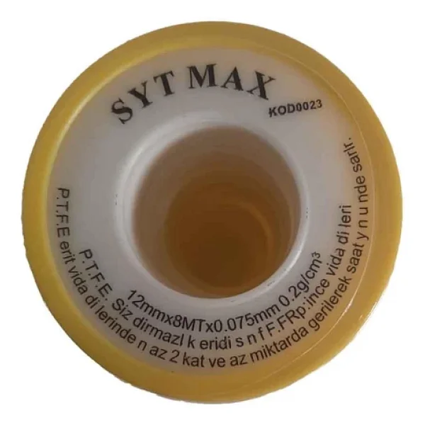 10 Adet Teflon Bant Küçük Sıhhi Tesisat Su Sızdırmazlık Bandı 12mm - Görsel 2