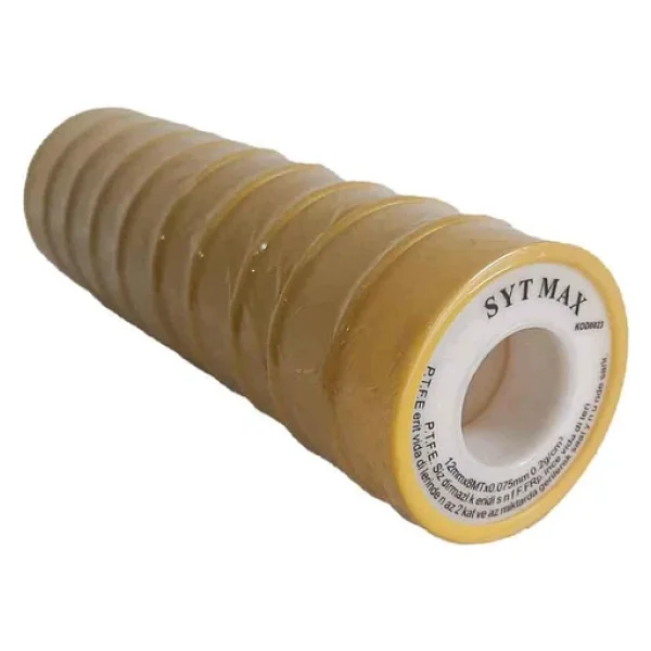 10 Adet Teflon Bant Küçük Sıhhi Tesisat Su Sızdırmazlık Bandı 12mm - Görsel 3