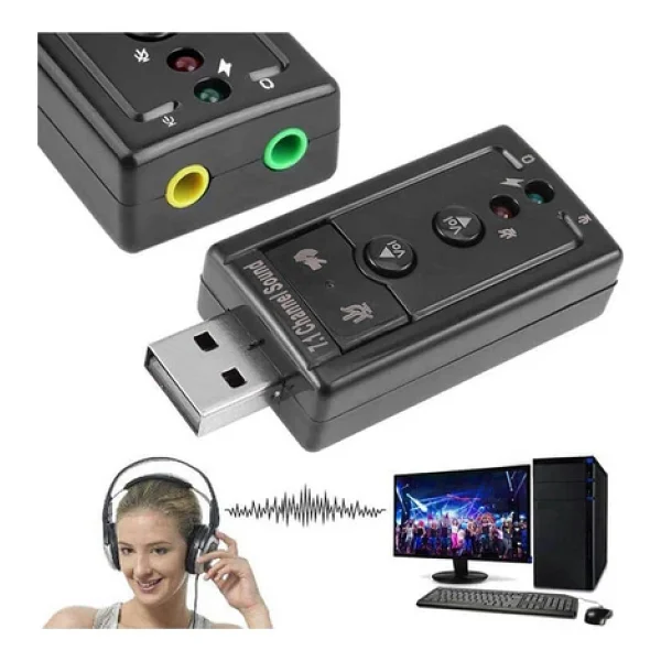 Wozlo 7.1 Virtual 3d USB Ses Kartı - Görsel 3