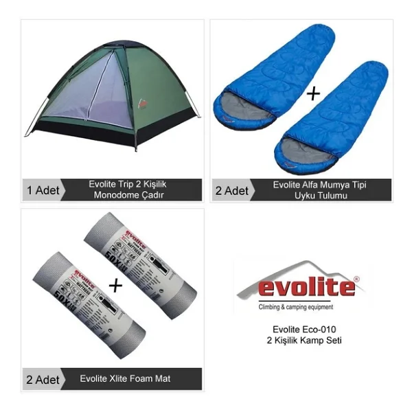 Evolite 2 Kişilik Eko Kampçılık Seti - Görsel 3