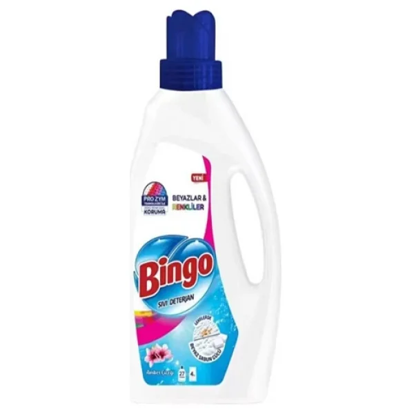 Bingo Amber Çiçeği Beyazlar Ve Renkliler İçin Sıvı Deterjan 1.7 Lt - Görsel 7