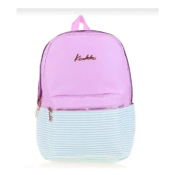 Kaukko K1493 Soft Floral Violet Okul Sırt Çantası - Görsel 5