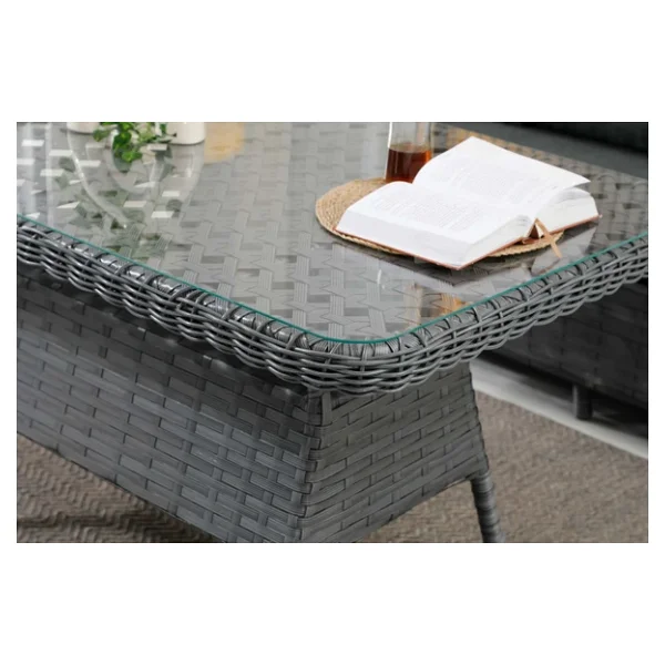 Zigonzi Vilza 3+1+1+Masa Puflu Rattan Bahçe & Balkon Takımı - Görsel 8