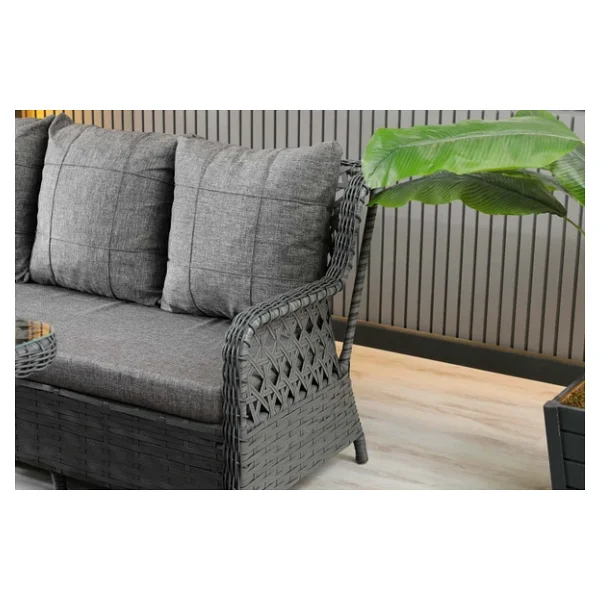 Zigonzi Vilza 3+1+1+Masa Puflu Rattan Bahçe & Balkon Takımı - Görsel 5