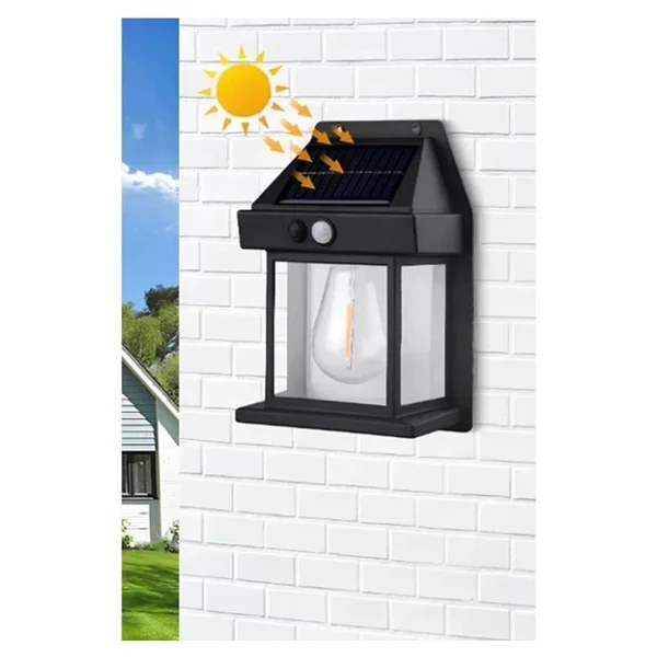 Vanckey 2 Adet Suya Dayanıklı Hareket Sensörlü Güneş Enerjili Solar LED Dış Mekan Bahçe Lambası - Görsel 5