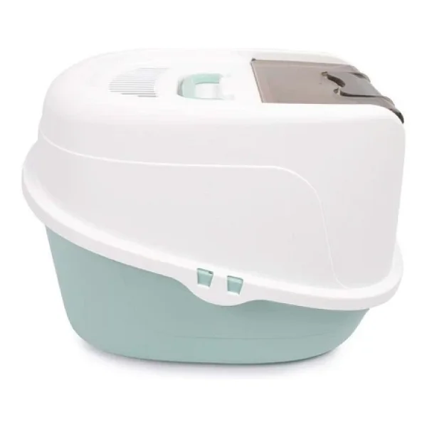 M-Pets Eco Tima Large Sea Green Kapalı Kedi Tuvaleti - Görsel 9