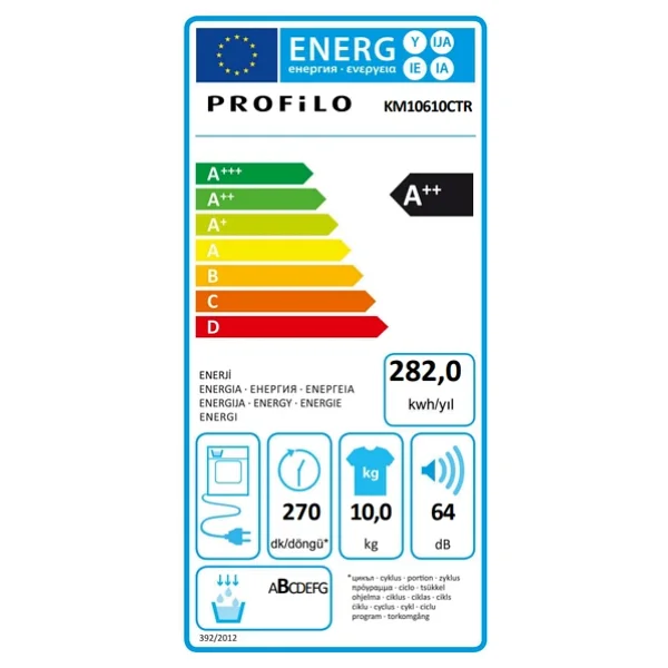 Profilo Km10610ctr 10 Kg Çamaşır Kurutma Makinesi - Görsel 8