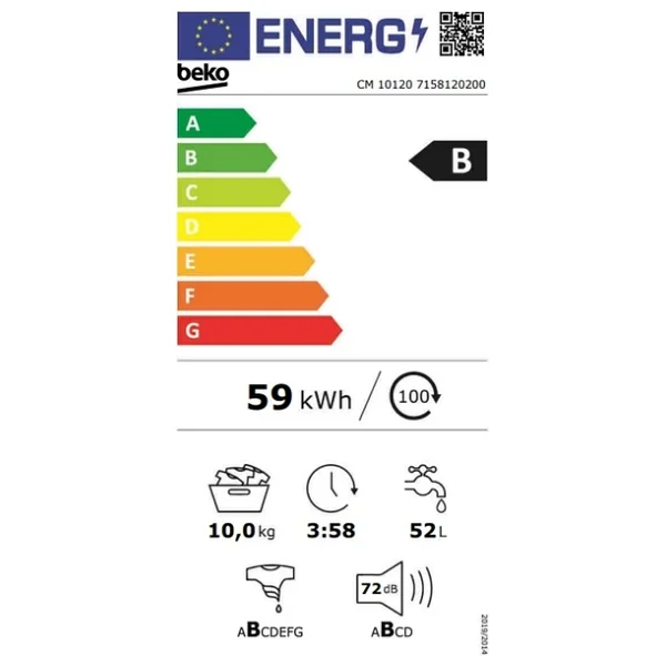 Beko Cm 10120 A 1200 Devir 10 Kg Çamaşır Makinesi - Görsel 6
