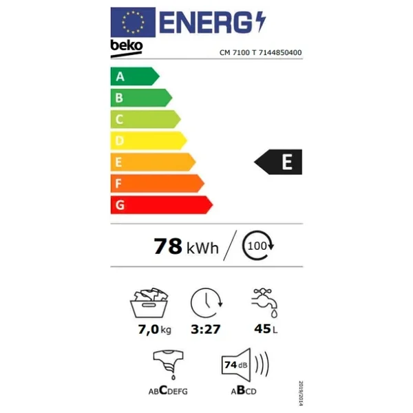 Beko Cm 7100 T 1000 Devir 7 Kg Çamaşır Makinesi - Görsel 6