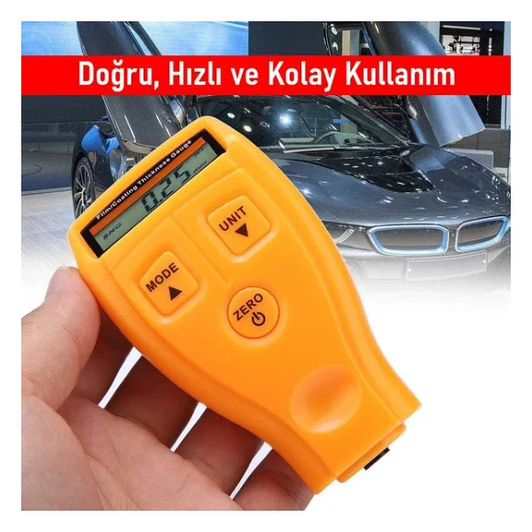 Valkyrie Dijital Kaplama Kalınlığı Ölçer 0-2000 M, Fe/Nfe Modu, Lcd Ekran - Görsel 7