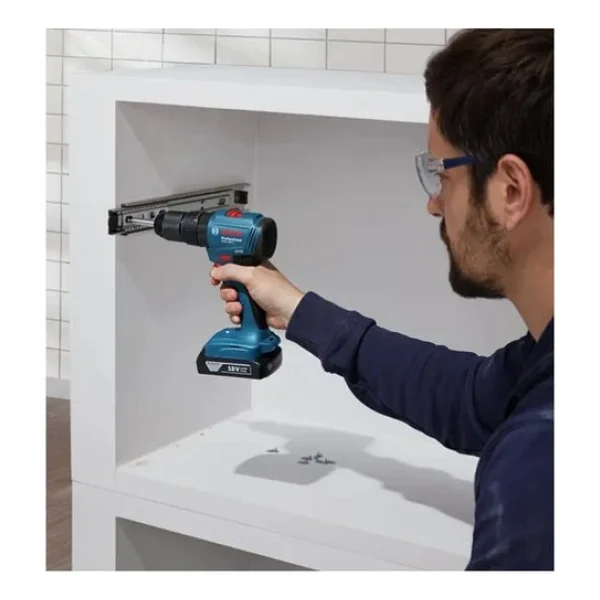 Bosch Gdr 18v-215 + Gsb 185-Li Çift Akülü 2 Ah Elektrikli El Aletleri Seti - Görsel 2